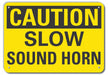 Rflctv Lift Truck Trfc Caut Sign 10x14in