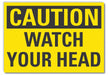 Caution Sign 7inx10in Non-PVC Polymer