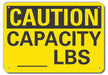 Caution Sign 7 inx10 in Plastic