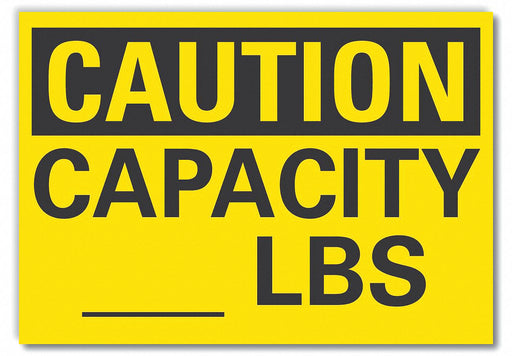 Caution Sign 7inx10in Non-PVC Polymer