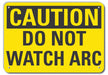 Caution Sign 10 in x 14 in Plastic