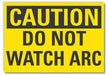 Caution Sign 7in x 10in Non-PVC Polymer