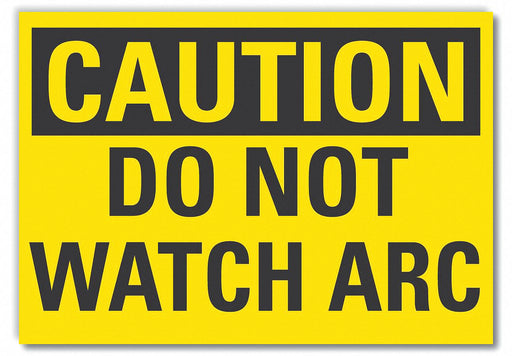 Caution Sign 7in x 10in Non-PVC Polymer