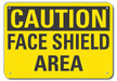 Caution Sign 10 in x 14 in Plastic