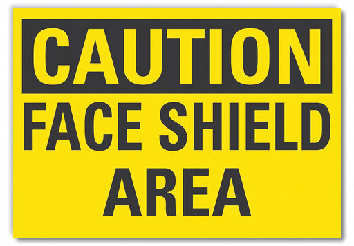 Caution Sign 7in x 10in Non-PVC Polymer