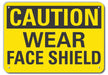 Caution Sign 10 in x 14 in Plastic