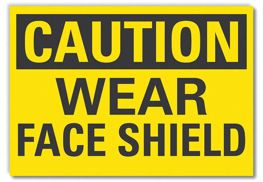 Caution Sign 7in x 10in Non-PVC Polymer
