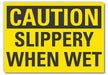 Caution Sign 7inx10in Non-PVC Polymer