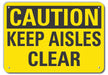 Caution Sign 7 in x 10 in Plastic