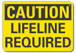 Caution Sign 10 in x 14 in Plastic