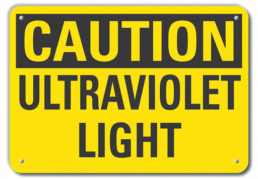 Caution Sign 10 inx14 in Plastic