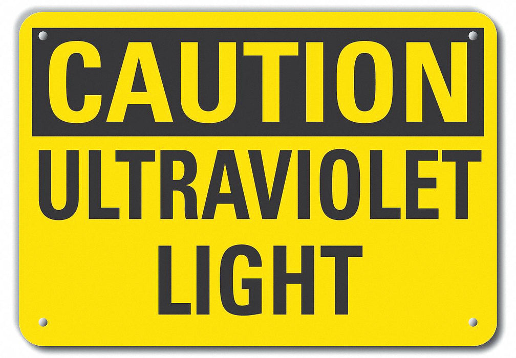 Caution Sign 7 inx10 in Plastic