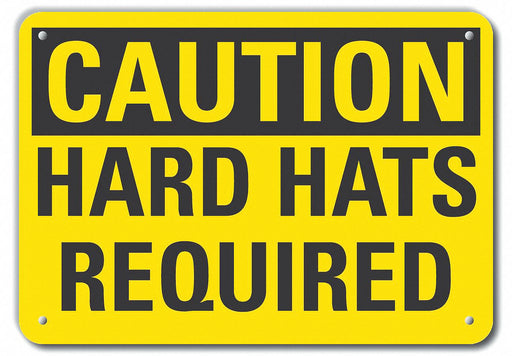 Caution Sign 10 inx14 in Plastic