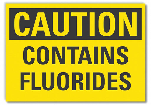 Caution Sign 7in x 10in Non-PVC Polymer
