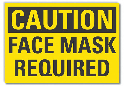 Caution Sign 10inx14in Non-PVC Polymer