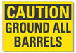 Caution Sign 7in x 10in Non-PVC Polymer