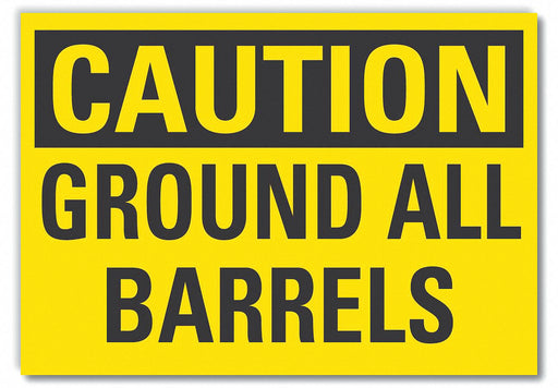 Caution Sign 7in x 10in Non-PVC Polymer