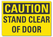 Caution Sign 7 x 10 in Non-PVC Polymer