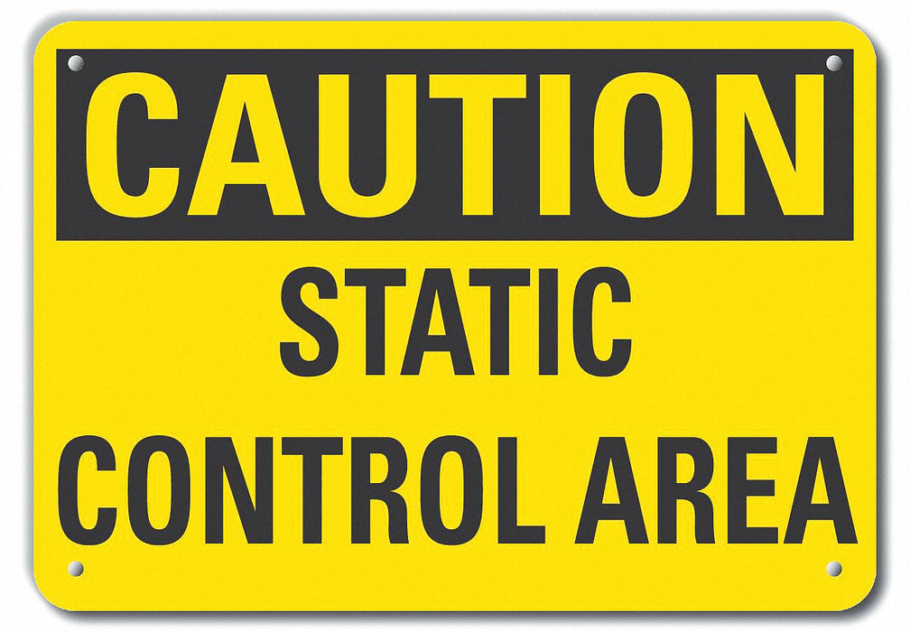 Caution Sign 10 inx14 in Plastic