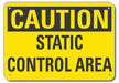 Caution Sign 10 inx14 in Plastic