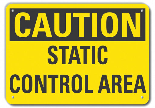 Caution Sign 10 inx14 in Plastic
