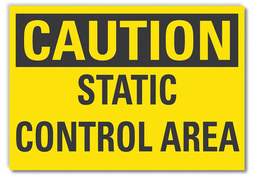 Caution Sign 7in x 10in Non-PVC Polymer