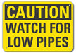 Caution Sign 10 in x 14 in Plastic