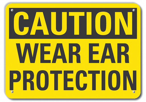 Caution Sign 10 in x 14 in Plastic