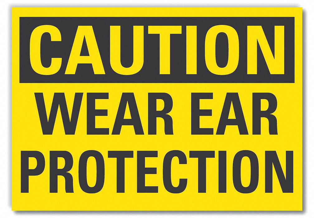 Caution Sign 7inx10in Non-PVC Polymer