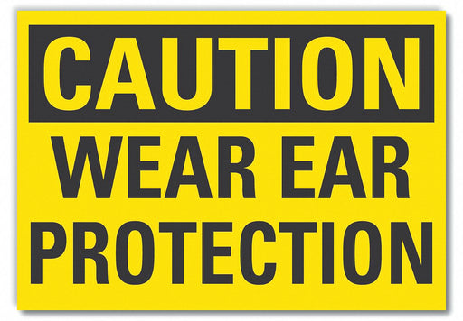 Caution Sign 7inx10in Non-PVC Polymer