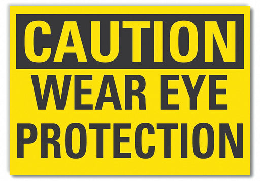 Caution Sign 7inx10in Non-PVC Polymer