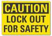 Caution Sign 7in x 10in Non-PVC Polymer