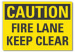 Caution Sign 7in x 10in Non-PVC Polymer