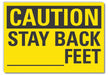 Caution Sign 10inx14in Non-PVC Polymer
