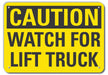 Caution Sign 10 inx14 in Plastic