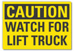 Caution Sign 7in x 10in Non-PVC Polymer
