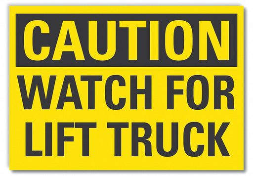 Caution Sign 10in x 14in Non-PVC Polymer