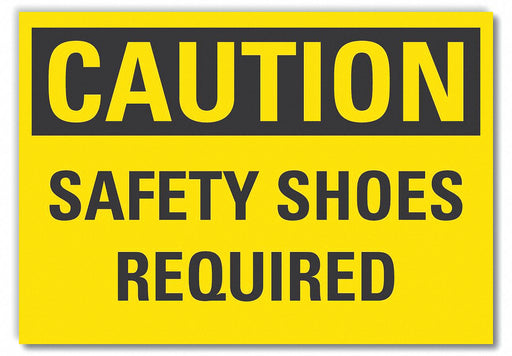 Caution Sign 7inx10in Non-PVC Polymer