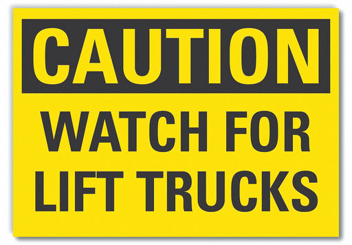 Caution Sign 10in x 14in Non-PVC Polymer