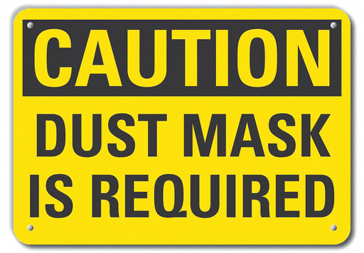 Caution Sign 10 inx14 in Plastic