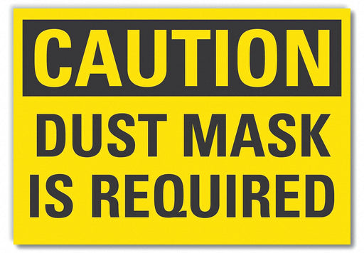 Caution Sign 7inx10in Non-PVC Polymer