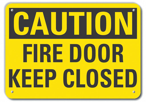 Caution Sign 10 in x 14 in Plastic