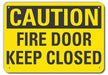 Rflctv Fire Door Cautn Sign 10x14in Alum