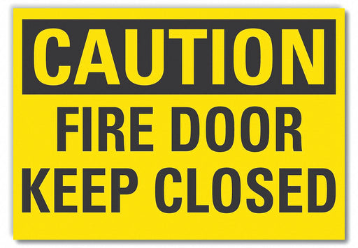Caution Sign 7 x 10 in Non-PVC Polymer