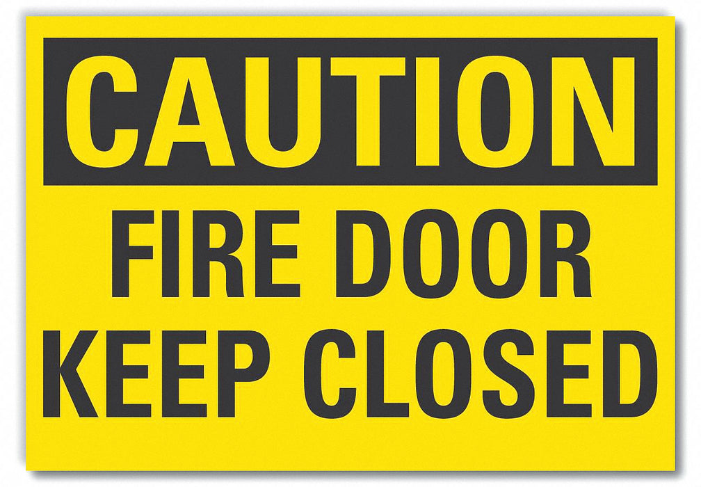 Caution Sign 10in x 14in Non-PVC Polymer
