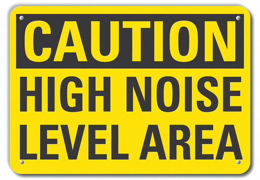 Caution Sign 10 inx14 in Plastic