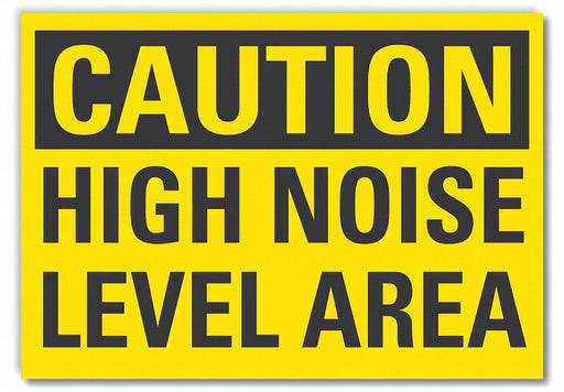 Caution Sign 7in x 10in Non-PVC Polymer