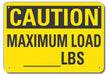 Caution Sign 10 inx14 in Plastic