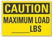 Caution Sign 7inx10in Non-PVC Polymer