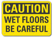 Caution Sign 10 in x 14 in Plastic